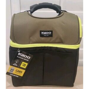 IGLOO Playmate Gripper 22 Can Cooler Bag - Cypress Olive Green Black - New